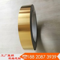 金色裝飾條廠(chǎng)家 不銹鋼廚房家電包邊條 拉絲鈦金卷帶沖壓裝飾五金
