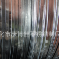 供應無磁性中硬線 304拉鏈退火扁線 201材質(zhì)插座1.3x6不銹鋼