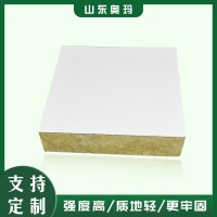 廠家批發(fā)凈化巖棉板巖棉彩鋼板 彩鋼機制巖棉夾芯板 巖棉夾芯板