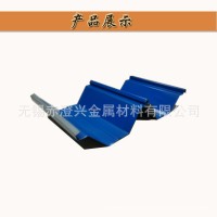 YX92-300-600型號(hào) 角馳屋面彩鋼瓦 直立鎖邊彩鋼板 聚酯氟碳噴漆