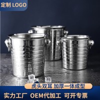 源頭工廠(chǎng)加厚不銹鋼虎頭冰桶 KTV創(chuàng)意冰粒桶 酒吧香檳商用冰桶