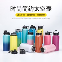 亞馬遜外貿(mào)大容量太空壺車載家用不銹鋼保溫杯外貿(mào)運動水瓶