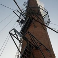 煙囪更換金屬爬梯施工，煙囪爬梯改造工程