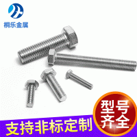廠家供應(yīng)304不銹鋼外高強(qiáng)度六角螺栓螺絲六角頭螺桿M10M12緊固件